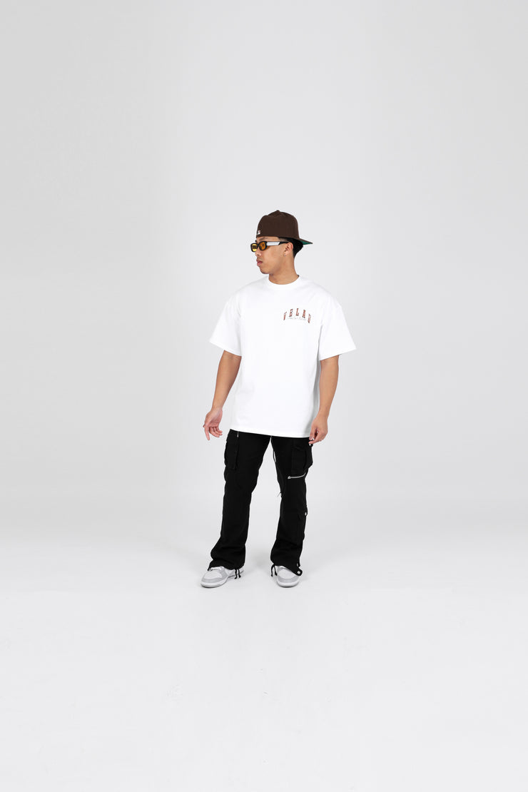 White Oversized 'Members Only' T-shirt